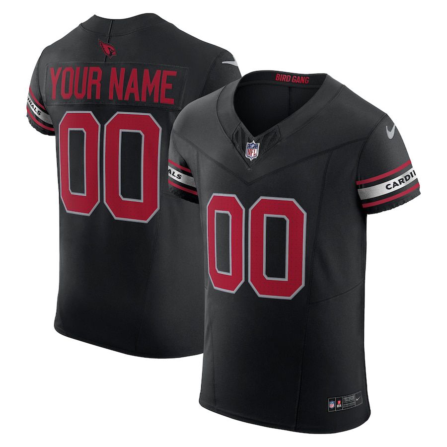 Men Arizona Cardinals Nike Black Vapor F.U.S.E. Elite Custom NFL Jersey